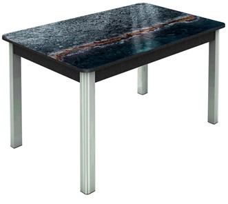 Кухонный раскладной стол Гамбург исп. 2, ноги метал. крашеные №23 (Exclusive h138/черный) в Самаре