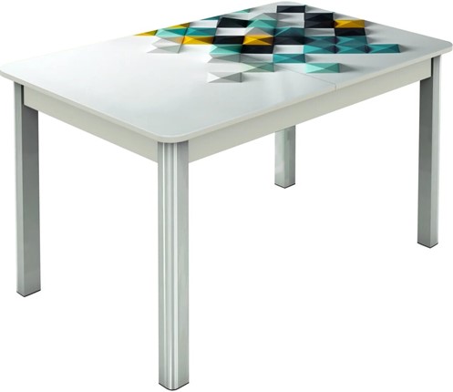 Раздвижной стол Гамбург исп.2 ноги метал. крашеные №23, Фотопечать (Текстура №44) в Самаре - изображение