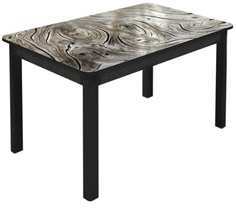 Обеденный раздвижной стол Гамбург Мини, ноги метал. крашеные №23 (Exclusive h140/черный) в Самаре