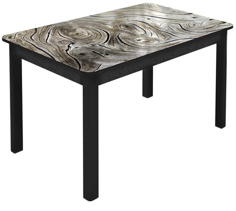 Обеденный раздвижной стол Гамбург Мини, ноги метал. крашеные №23 (Exclusive h140/черный) в Самаре - изображение