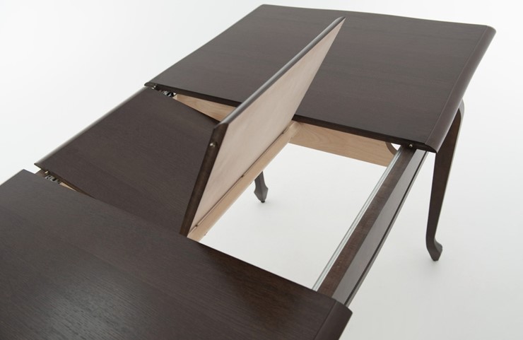 Обеденный раздвижной стол Кабриоль 1200х800, тон 11 (Морилка/Эмаль) в Тольятти - изображение 5