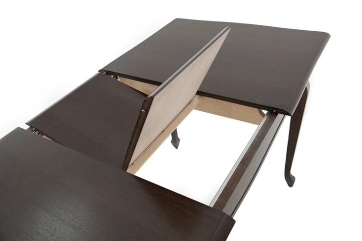 Кухонный раздвижной стол Кабриоль 1200х800, (Тон 7 - Орех тёмный) Морилка/Эмаль в Сызрани - изображение 8