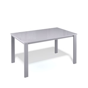 Кухонный стол раздвижной Kenner LL1200 серый/стекло серое глянец в Самаре