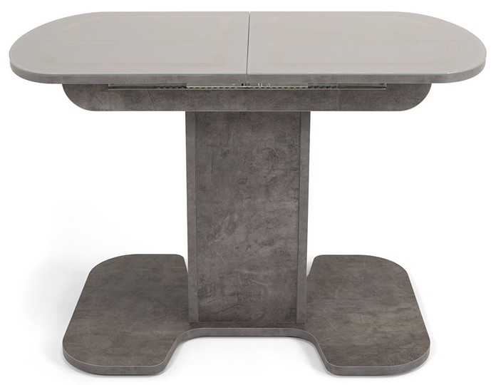 Обеденный раздвижной стол Киото-1 (ноги серый камень, серебро/серый камень) в Самаре - изображение 1