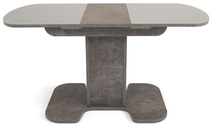 Обеденный раздвижной стол Киото-1 (ноги серый камень, серебро/серый камень) в Самаре - изображение 3
