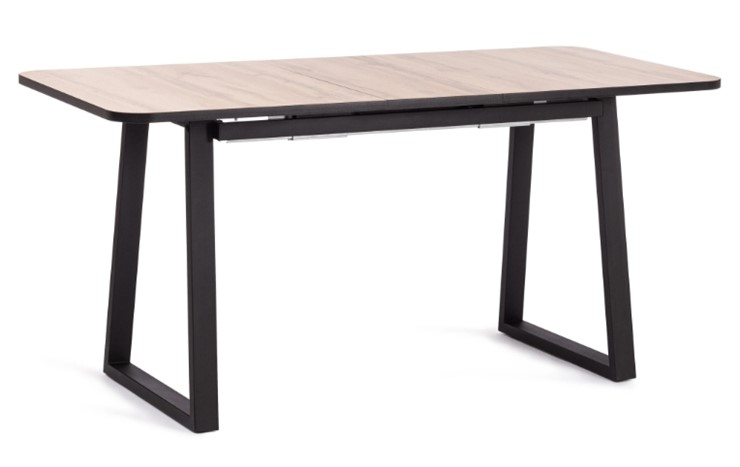 Кухонный стол раскладной MALTIDO ЛДСП/HPL/металл, 130/160x75x75 Дуб Вотан/чёрный арт.19745 в Самаре - изображение 6