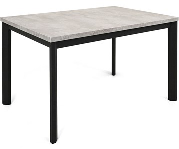 Обеденный раздвижной стол Нагано-2L (ноги черные, светлый цемент) в Самаре