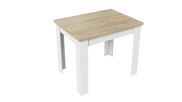 Кухонный раскладной стол Промо тип 3 (Белый/Дуб сонома светлый) в Самаре - изображение