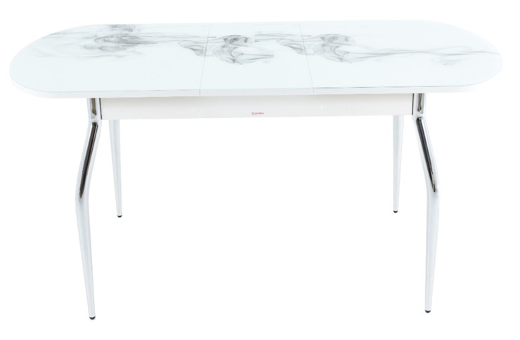 Обеденный раздвижной стол Ривьера исп.1 ноги метал. крашеные №24 Фотопечать (Цветы №14) в Самаре - изображение 8