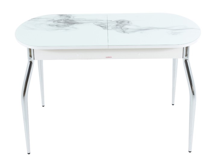 Кухонный стол раздвижной Ривьера исп.1 ноги метал. крашеные №24 Фотопечать (Цветы №36) в Самаре - изображение 6