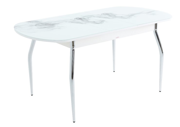 Обеденный раздвижной стол Ривьера исп.1 ноги метал. крашеные №24 Фотопечать (Текстура №31) в Самаре - изображение 5