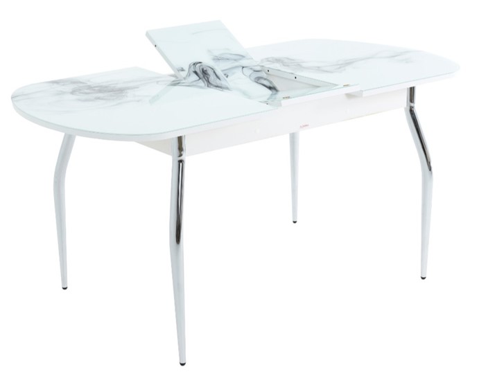 Кухонный стол раздвижной Ривьера исп.1 ноги метал. крашеные №24 Фотопечать (Текстура №45) в Самаре - изображение 2
