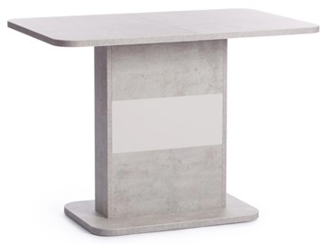 Стол раздвижной SMART ЛДСП, 105-140x68,6x75 Белый бетон/Белый арт.18993 в Самаре