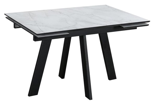 Кухонный стол раскладной Wings, Жемчужный Перито/Черный в Самаре - изображение