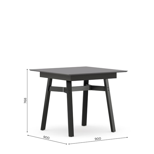 Кухонный стол 900 Элиот ЛД 414.110.000, Оникс Серый/Чёрный в Самаре - изображение 3