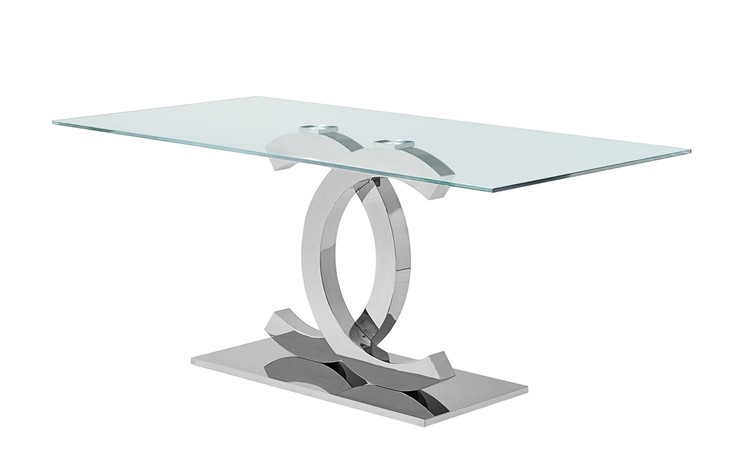 Кухонный обеденный стол FT-151 (180) прозрачный в Самаре - изображение 1