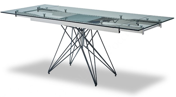 Кухонный раскладной стол T-041 (140) прозрачный в Самаре - изображение 3