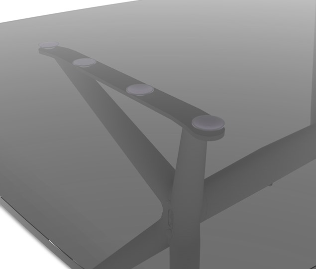 Обеденный стол SHT-ТT26 118/77 стекло/SHT-TU30-2 / SHT-A30 Черный в Самаре - изображение 4