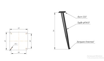 Стол кухонный SHT-TU14 (3 шт.)/ТT8 60/60 (черный муар/прозрачный лак/коричневая сепия) в Самаре - предосмотр 1