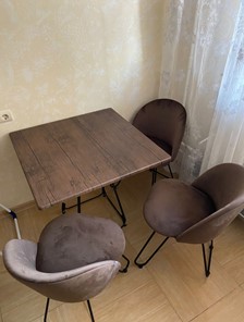 Кухонный обеденный стол SHT-TU23/H71/ТT 80 (темно-серый/палисандр) в Тольятти - предосмотр 6