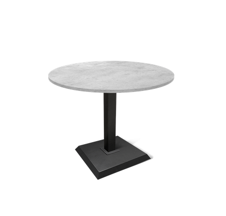 Кухонный обеденный стол SHT-TU5-BS2 / SHT-TT 90 ЛДСП (бетон чикаго светло-серый/черный) в Самаре - изображение