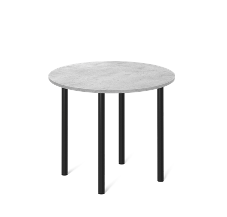 Обеденный стол SHT-TU66 / SHT-TT 90 ЛДСП (бетон чикаго светло-серый/черный) в Самаре - изображение