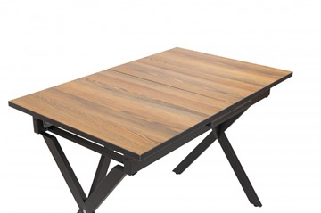 Кухонный раскладной стол Стайл № 11 (1100/1500*700 мм.) столешница пластик, форма Флан, с механизмом бабочка в Самаре - предосмотр 1