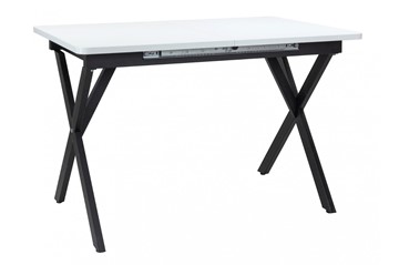 Кухонный раскладной стол Стайл № 11 (1100/1500*700 мм.) столешница пластик, форма Флан, с механизмом бабочка в Сызрани - предосмотр 2