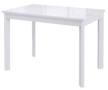 Раздвижной стол Dikline Ls110, стекло белое/ножки белые в Сызрани