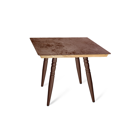 Кухонный обеденный стол SHT-TU15 (4 шт.)/ТT8 60/60 (медный металлик/прозрачный лак/коричневая сепия) в Самаре - изображение