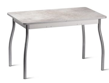 Раздвижной стол Орион.4 1200, Пластик Белый шунгит/Металлик в Тольятти