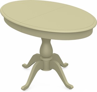 Обеденный раздвижной стол Фабрицио-1 исп. Эллипс, Тон 10 Покраска + патина с прорисовкой (на столешнице) в Самаре