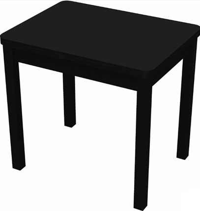 Раздвижной стол Бари дерево №8 (стекло черное/черный) в Тольятти - изображение