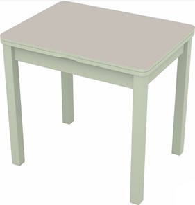 Кухонный стол раскладной Бари дерево №8 (стекло белое/белый) в Самаре - предосмотр