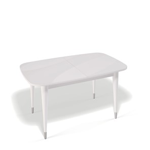 Кухонный раскладной стол Kenner K1250 (Белый/Стекло белое сатин) в Сызрани