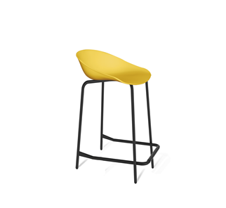 Барный стул SHT-ST19/S29-1 (желтый/черный муар) в Самаре