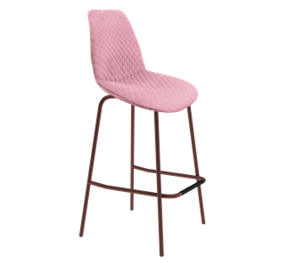 Барный стул SHT-ST29-С22 / SHT-S29P (розовый зефир/медный металлик) в Самаре