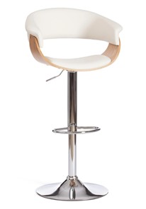 Барный стул VIMTA (mod.4021S) белый/натуральный/хром арт.13660 в Тольятти