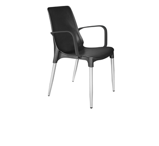 Обеденный стул SHT-ST76/S424-С (черный/хром лак) в Самаре