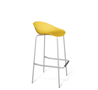 Барный стул SHT-ST19/S29 (желтый/хром лак) в Самаре