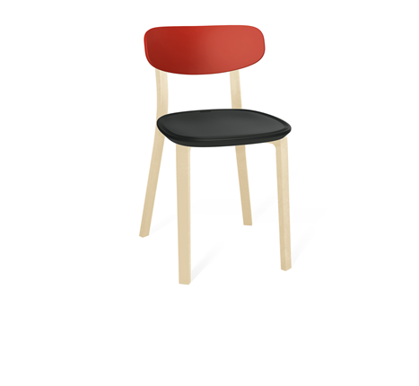 Обеденный стул SHT-ST85-2/SB85-2/S85 (красный/черный/бежевый ral1013) в Самаре - изображение