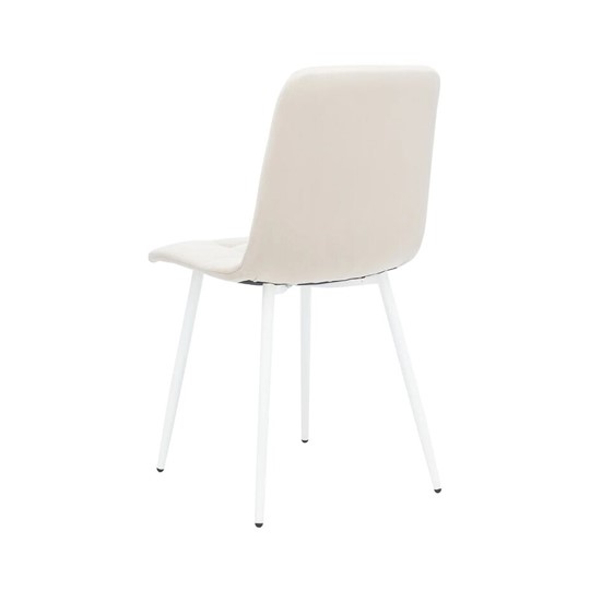 Обеденный стул Leset Скай (Металл белый/велюр песок) в Самаре - изображение 3
