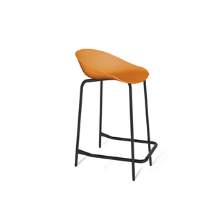 Барный стул SHT-ST19/S29-1 (оранжевый/черный муар) в Самаре
