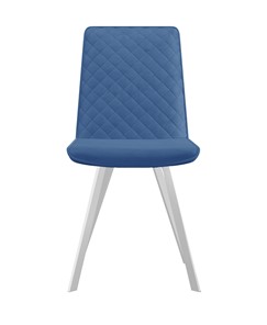 Обеденный стул 202, микровелюр B8 blue, ножки белые в Самаре - предосмотр 1