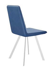 Обеденный стул 202, микровелюр B8 blue, ножки белые в Тольятти - предосмотр 2