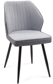 Обеденный стул 222 v08 серый, ножки черные в Сызрани