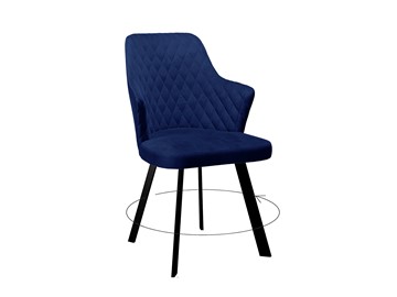 Кухонный стул 245 Поворотный синий/черный в Тольятти