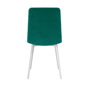 Обеденный стул Белла, велюр тенерифе изумруд/Цвет металл белый в Сызрани - предосмотр 3