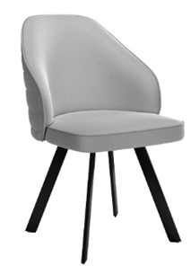 Кухонный стул dikline 276 Е28 светло-серый  ножки черные в Тольятти