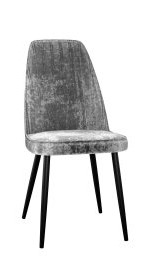 Кухонный стул DikLine 326 микровелюр M13 светло-серый, ножки черные в Тольятти